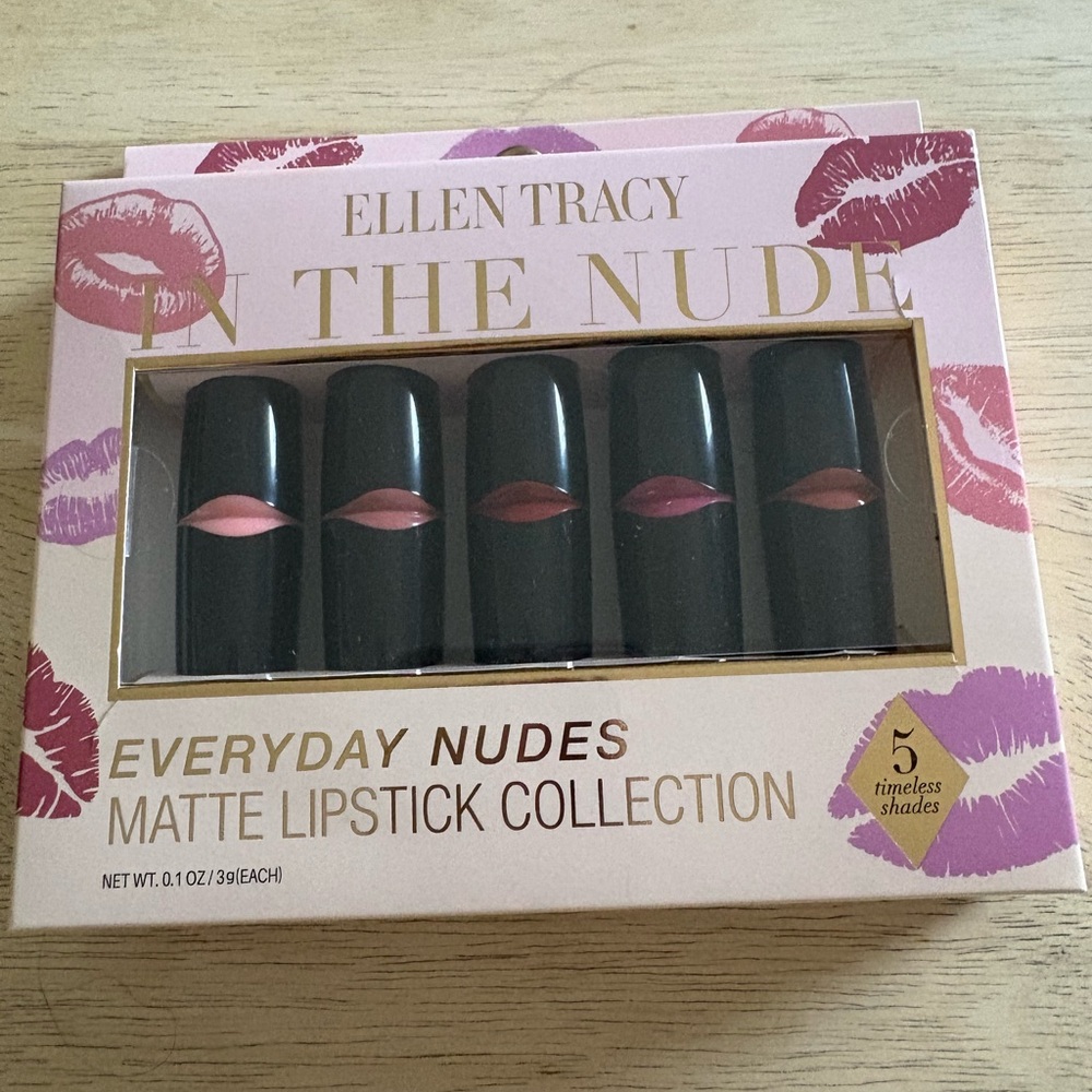Ellen Tracy In The Nude 5-Piece Matte Lipstick Set